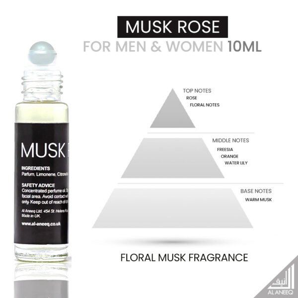 Al Aneeq Musk Rose Unisex Perfume Oil - Image 8