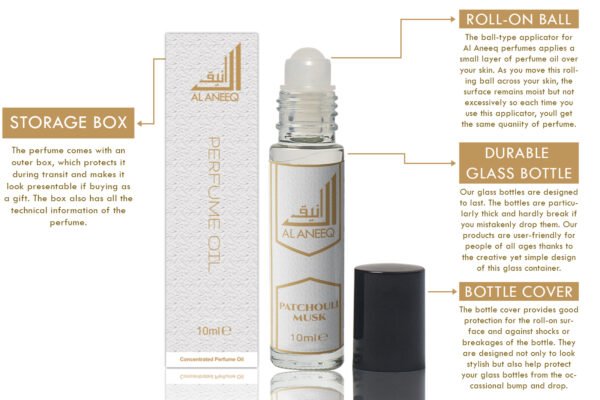 Patchouli Musk Perfume Oil for Women (10ml) - Image 4