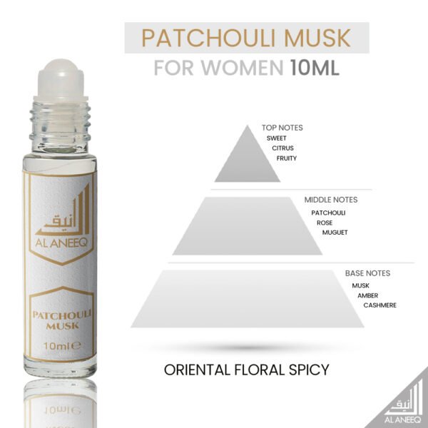 Patchouli Musk Perfume Oil for Women (10ml) - Image 3