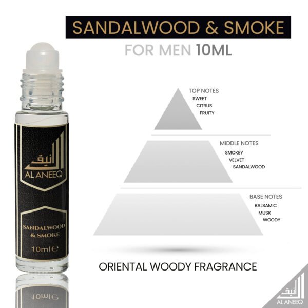 Sandalwood & Smoke perfume oil for Men (10ml) - Image 10