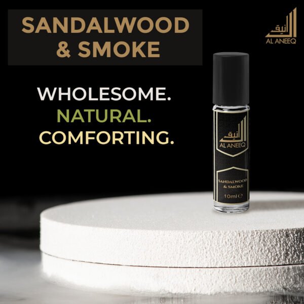 Sandalwood & Smoke perfume oil for Men (10ml) - Image 4